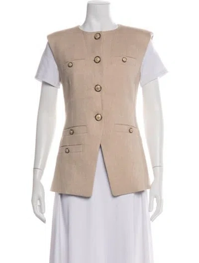 Pre-owned Veronica Beard Vest W/ Tags In Neutrals