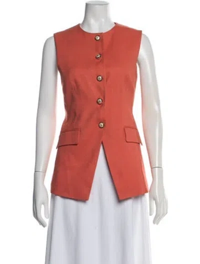 Pre-owned Veronica Beard Vest W/ Tags In Orange