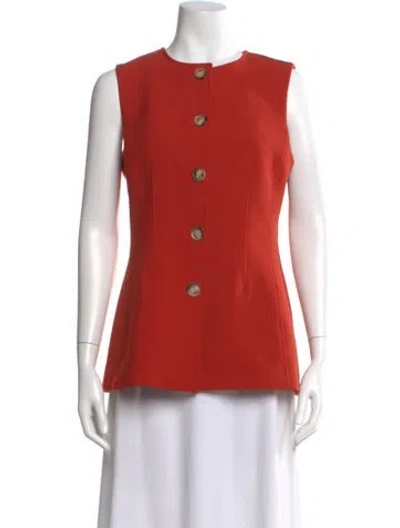 Pre-owned Veronica Beard Vest W/ Tags In Red