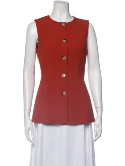 Pre-owned Veronica Beard Vest W/ Tags In Red