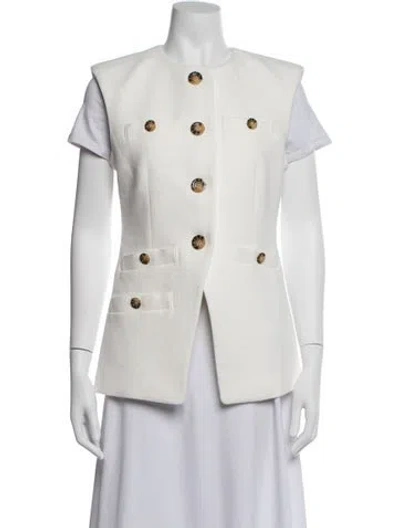 Pre-owned Veronica Beard Vest W/ Tags In White