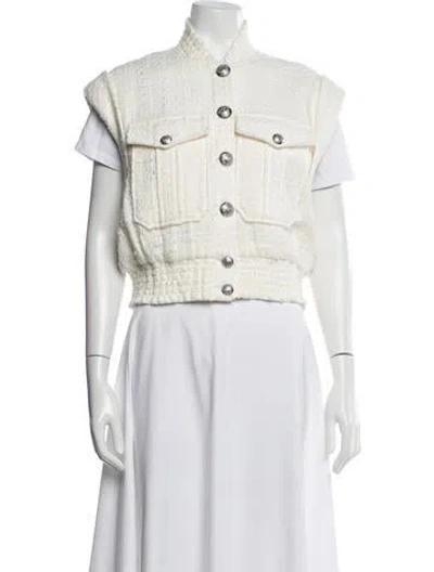 Pre-owned Veronica Beard Vest In White