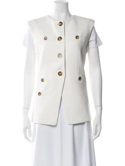 Pre-owned Veronica Beard Vest In White