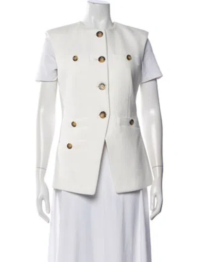 Pre-owned Veronica Beard Vest In White