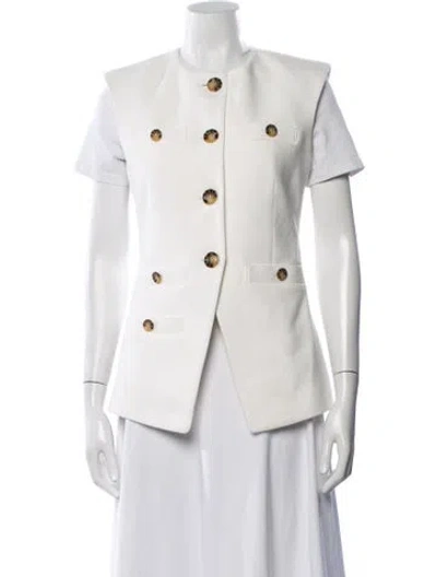 Pre-owned Veronica Beard Vest In White