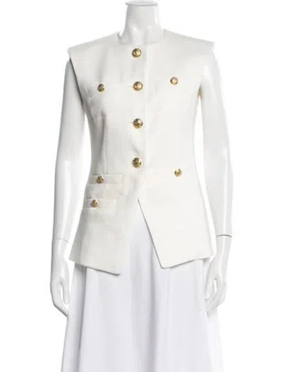 Pre-owned Veronica Beard Vest In White