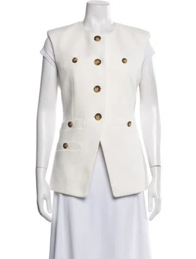 Pre-owned Veronica Beard Vest In White