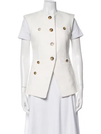 Pre-owned Veronica Beard Vest In White