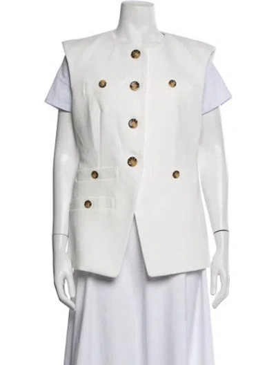 Pre-owned Veronica Beard Vest In White