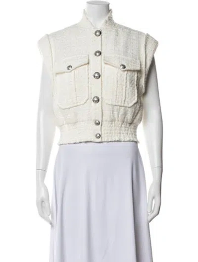 Pre-owned Veronica Beard Vest In White