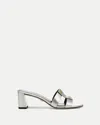 Veronica Beard Via Silver Sandal In Silver
