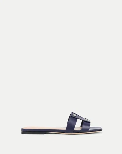 Veronica Beard Via Slide Sandal In Blue
