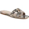 Veronica Beard Via Slide Sandal In Animal Print