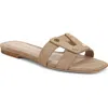 Veronica Beard Via Slide Sandal In Nude