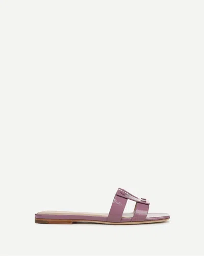 Veronica Beard Via Slide Sandal In Purple