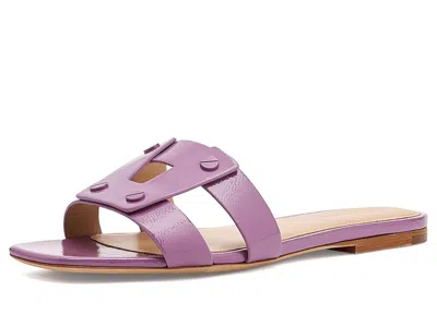Veronica Beard Via Slide Slide Sandals In Purple