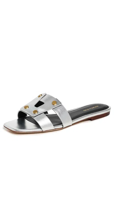 VERONICA BEARD VIA SLIDES SILVER