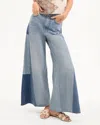 Veronica Beard Vicki Patchwork Wide-leg Jeans In Wanderer Undone In Multi