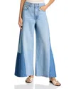 Veronica Beard Vicki Pieced Wide Leg Jeans In Wanderer Undone