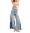 Veronica Beard Vicki Patchwork Wide-leg Jean In Wanderer Undone In Blue