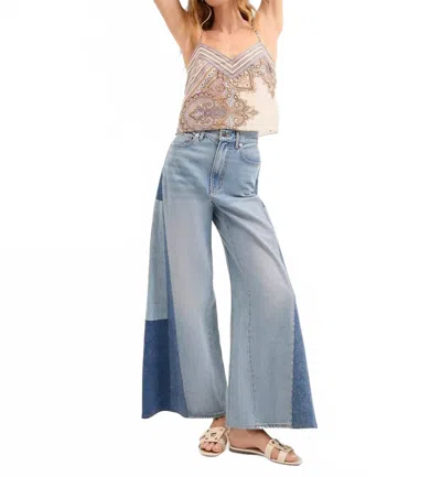 VERONICA BEARD VICKI WIDE LEG JEAN IN WANDERER UNDONE