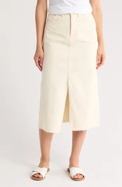 Veronica Beard Breves Corduroy Skirt In Ecru