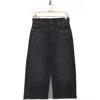Veronica Beard Victoria Midi Denim Skirt In Washed Onyx