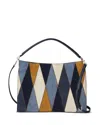Veronica Beard Vida Medium Patchwork Leather Crossbody Bag In Multi