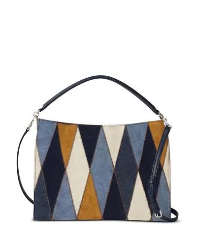 VERONICA BEARD VIDA MEDIUM PATCHWORK LEATHER CROSSBODY BAG