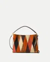 Veronica Beard Vida Patchwork Shoulder Bag In Multi