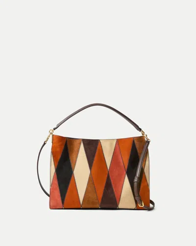 Veronica Beard Vida Patchwork Shoulder Bag In Multi
