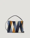 Veronica Beard Vida Medium Patchwork Leather Crossbody Bag In Multi