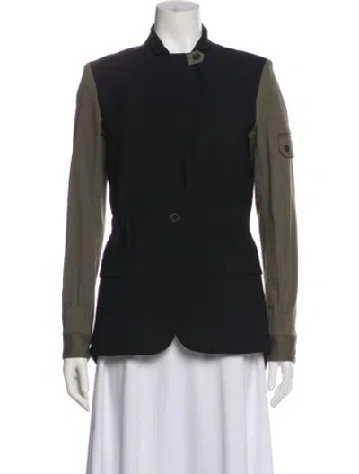 Pre-owned Veronica Beard Virgin Wool Blazer In Black
