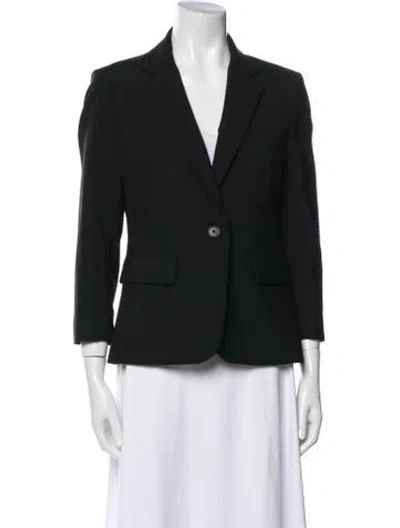 Pre-owned Veronica Beard Virgin Wool Blazer In Black