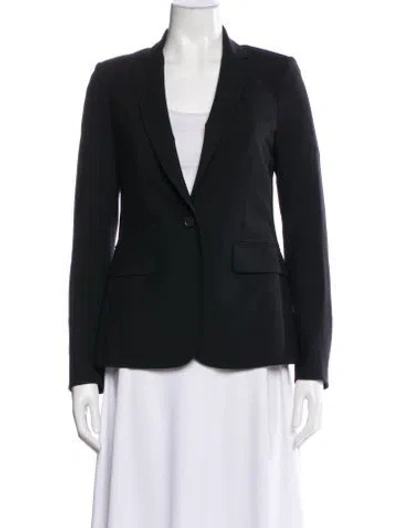 Pre-owned Veronica Beard Virgin Wool Blazer In Black