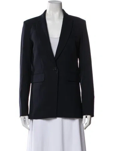 Pre-owned Veronica Beard Virgin Wool Blazer In Black