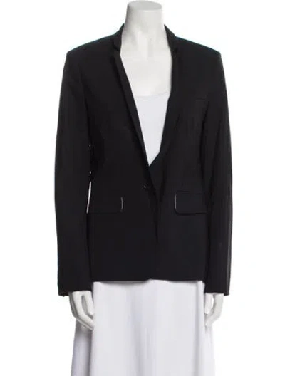 Pre-owned Veronica Beard Virgin Wool Blazer In Black