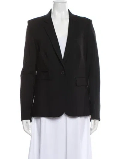 Pre-owned Veronica Beard Virgin Wool Blazer In Black