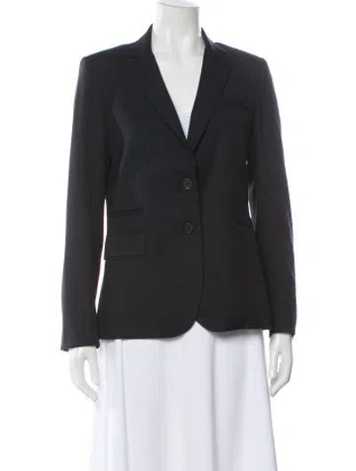Pre-owned Veronica Beard Virgin Wool Blazer In Black