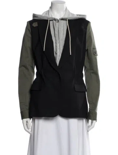Pre-owned Veronica Beard Virgin Wool Blazer In Black