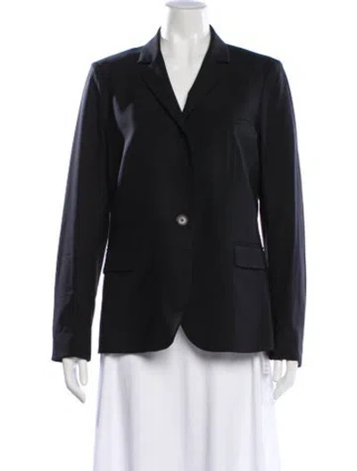 Pre-owned Veronica Beard Virgin Wool Blazer In Black