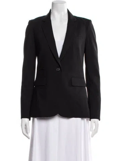 Pre-owned Veronica Beard Virgin Wool Blazer In Black