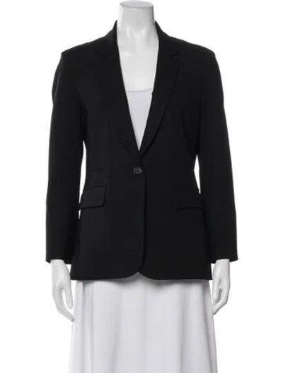 Pre-owned Veronica Beard Virgin Wool Blazer In Black
