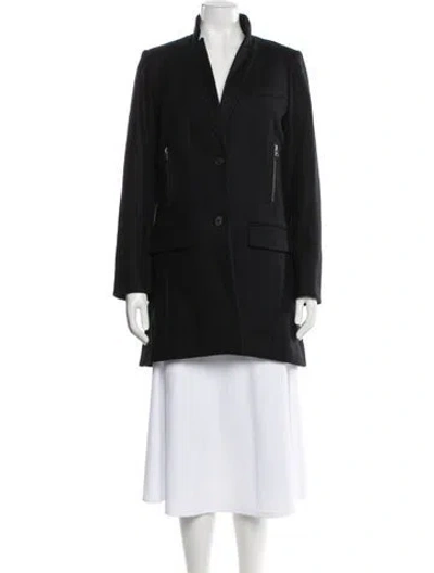 Pre-owned Veronica Beard Virgin Wool Blazer In Black