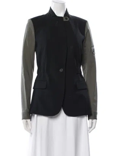 Pre-owned Veronica Beard Virgin Wool Blazer In Black