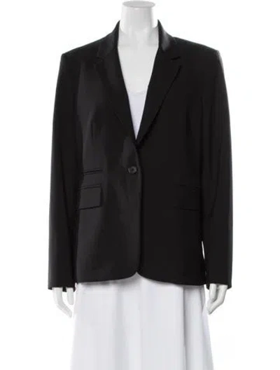 Pre-owned Veronica Beard Virgin Wool Blazer In Black