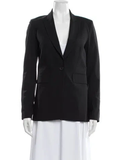 Pre-owned Veronica Beard Virgin Wool Blazer In Black