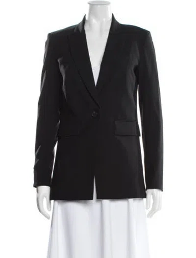 Pre-owned Veronica Beard Virgin Wool Blazer In Black