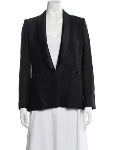Pre-owned Veronica Beard Virgin Wool Blazer In Black