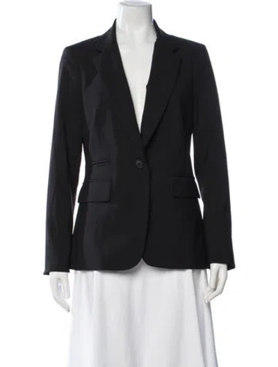 Pre-owned Veronica Beard Virgin Wool Blazer In Black